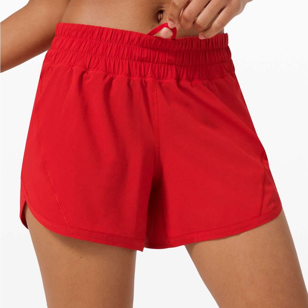 Lulemon | Track That Mid-Rise Lined Short 5" | Dark Red